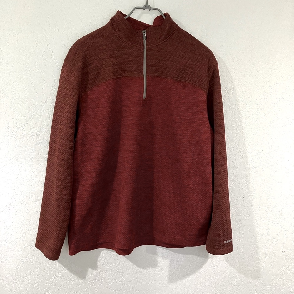 G.H. Bass Red Men’s Pullover Long sleeve Sweater Sweatshirt Work Golf Career